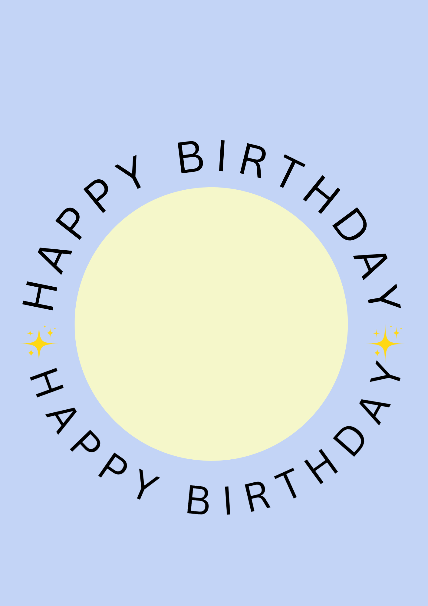 A5 personalized birthday card with envelope