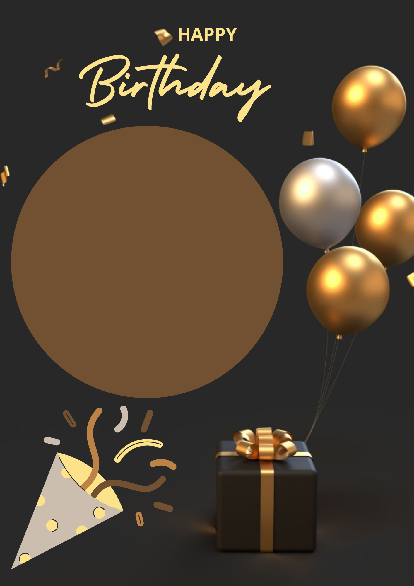 A5 personalized birthday card with envelope