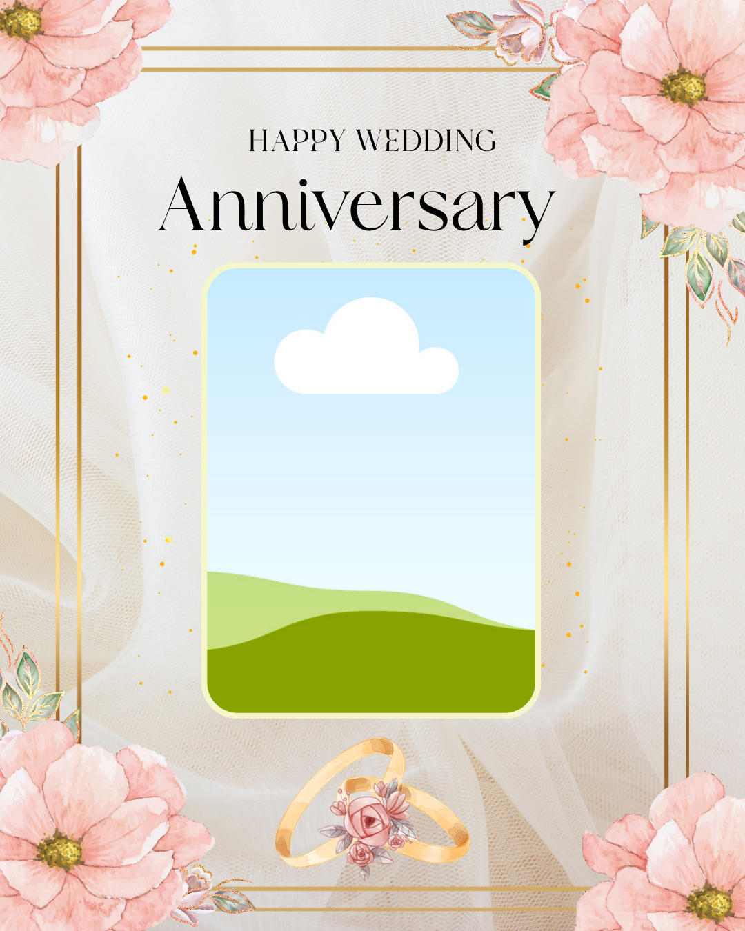 A5 personalized anniversary card with envelope