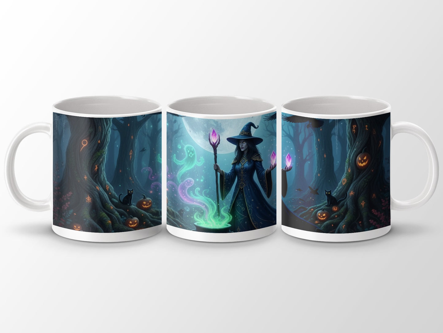 Mystical Forest Witch with Magic Cup Halloween product type
