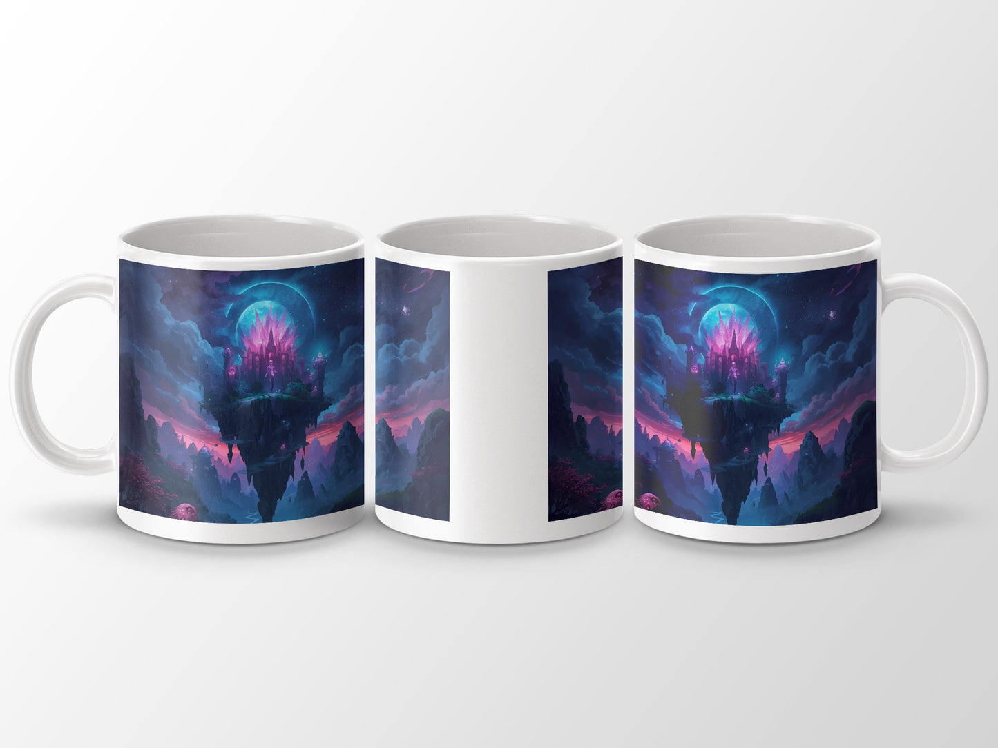 Beautiful Fantasy Floating Island Art on Mug product