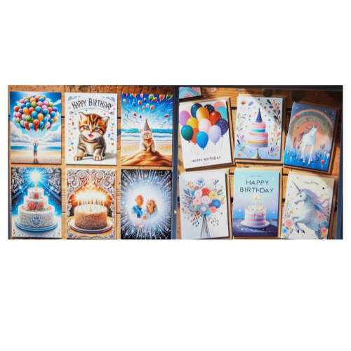 A5 personalized birthday card with envelope