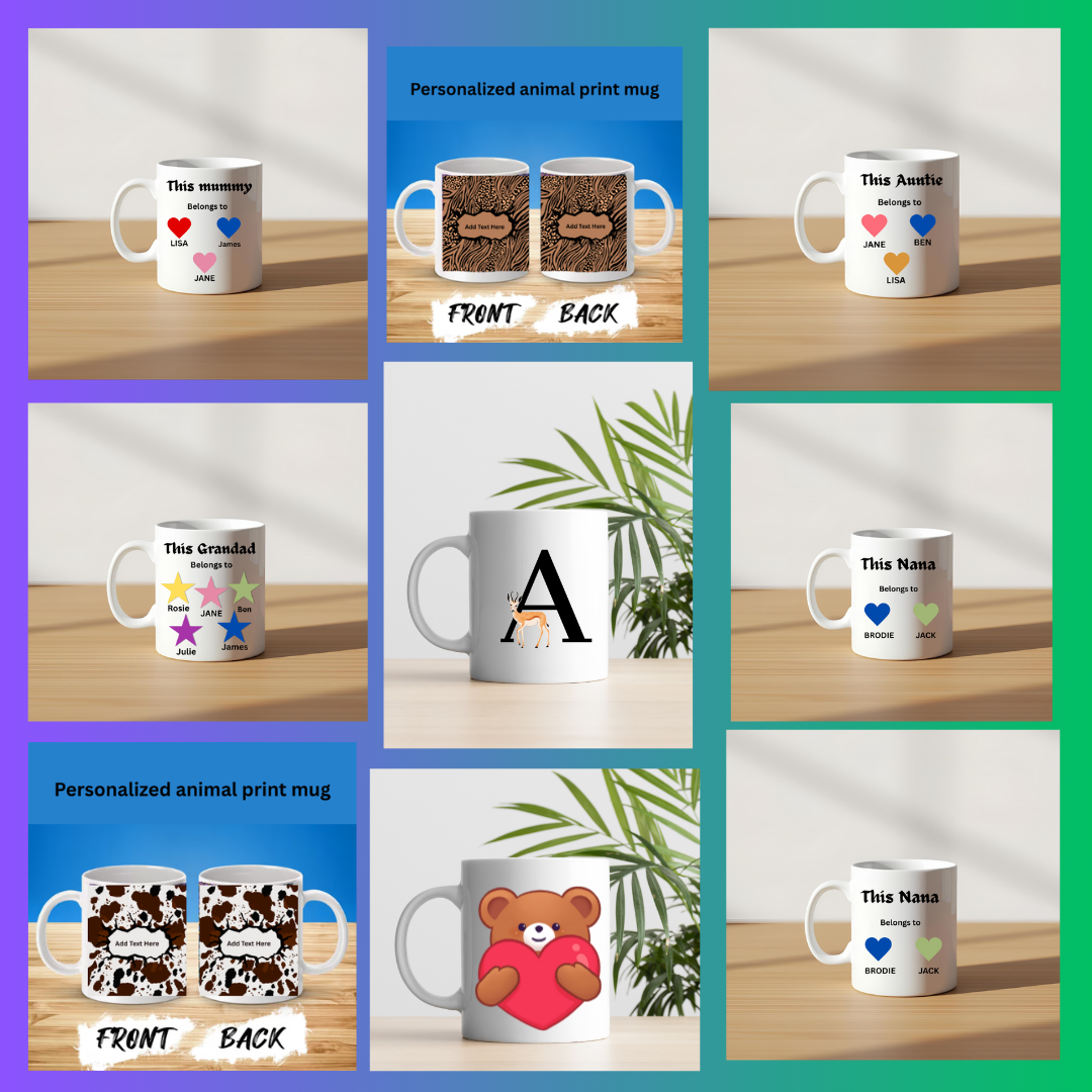 personalized and custom made 11oz mugs