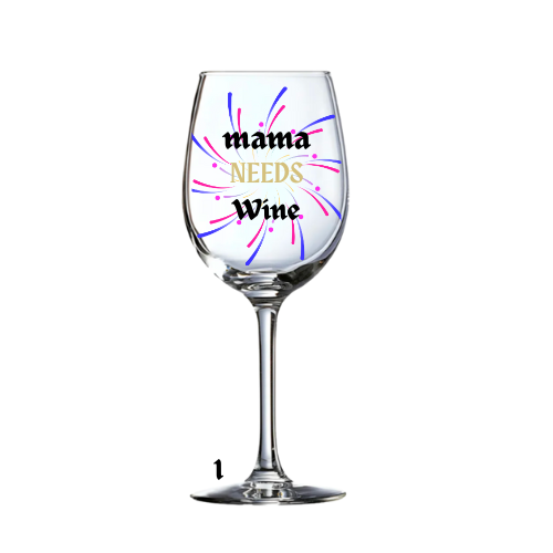 Personalized wine glass