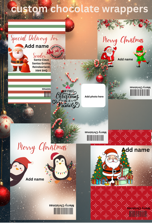 Personal chocolate bar wrappers