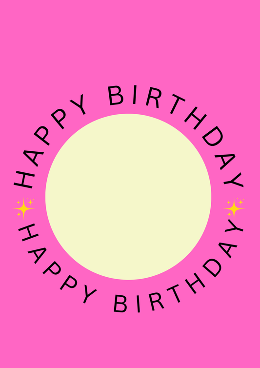 A5 personalized birthday card  with envelope