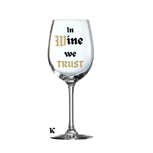 Personalized wine glass