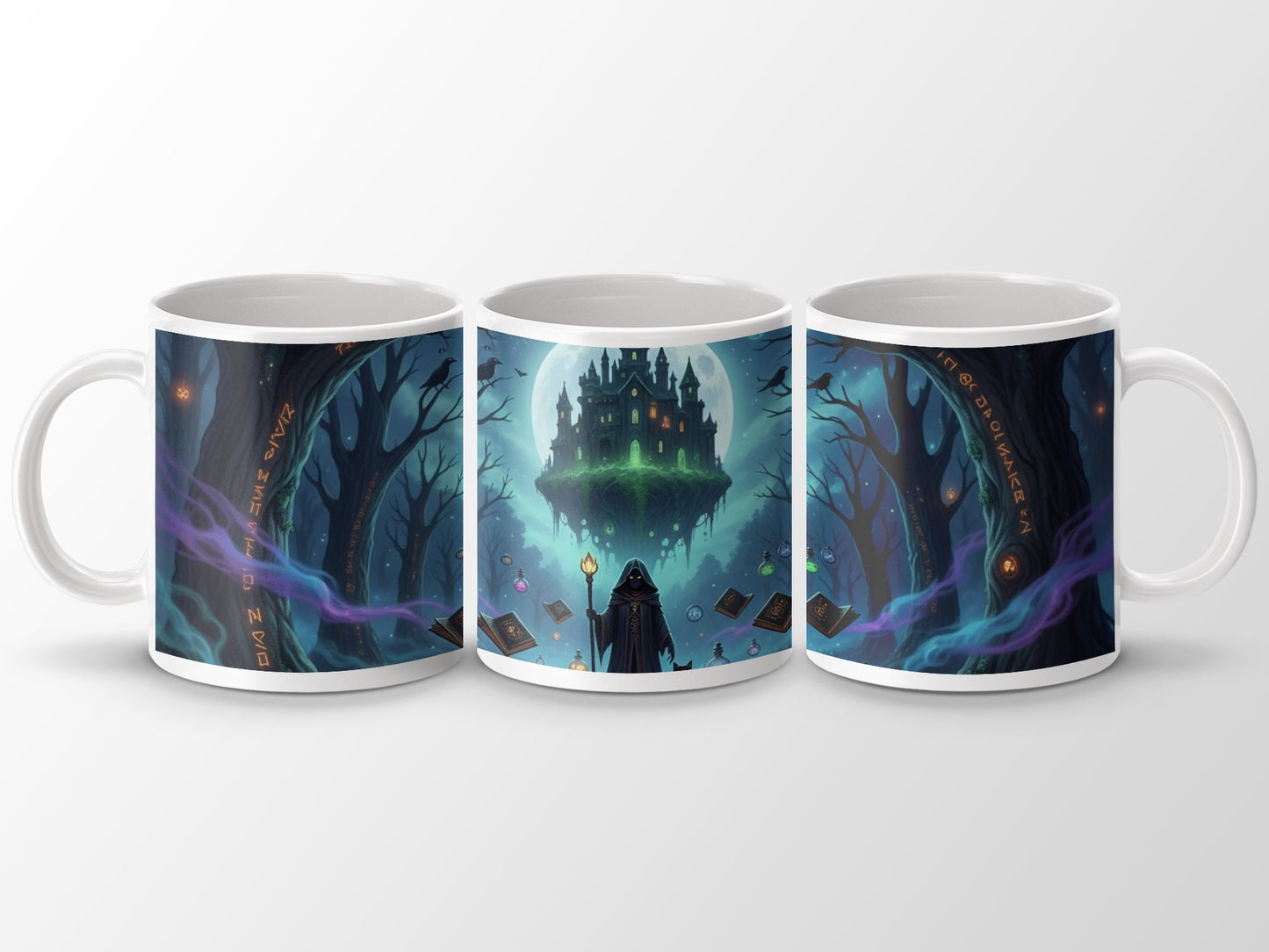 Dark Forest Wizard Castle Illustration Mug product