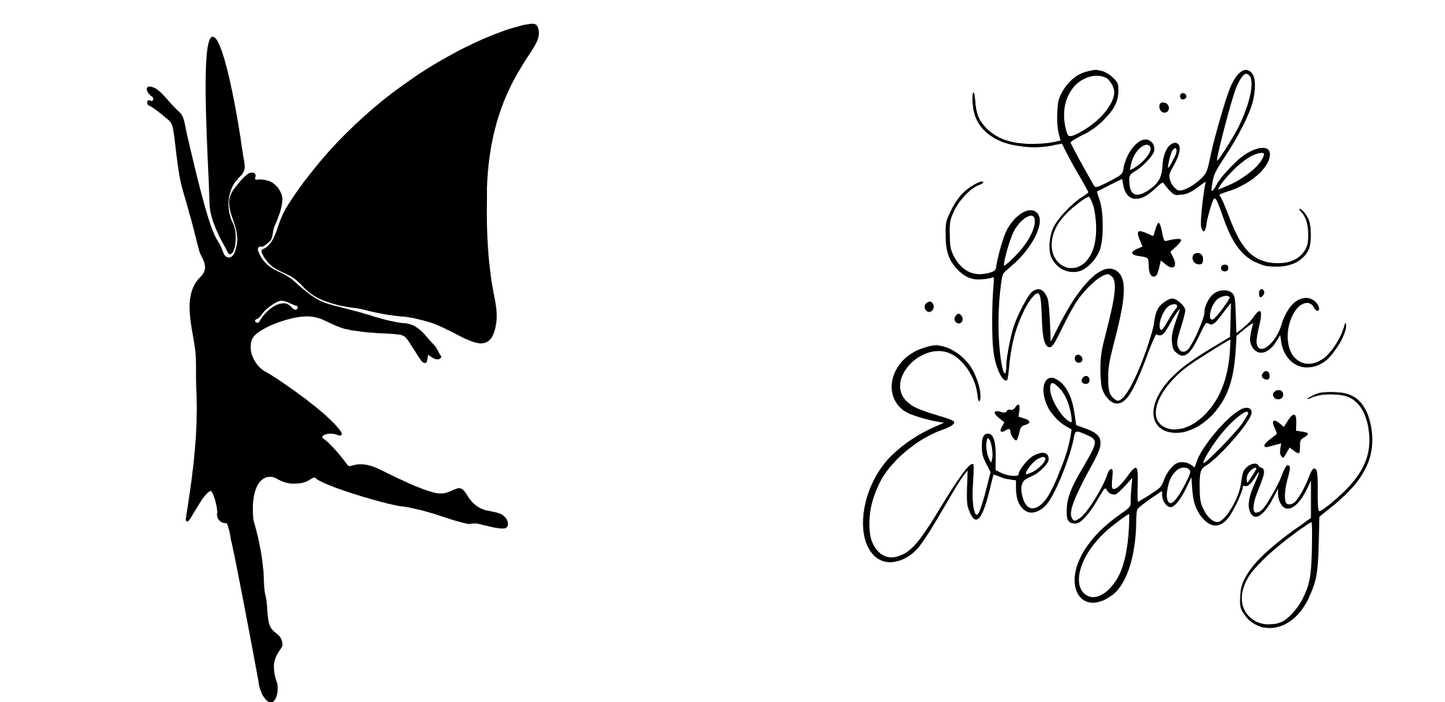 Fairy shilhouette 11oz mug, Seek Magic Everyday mug, Whimsical Fairy mug, Inspirationai mug, Fantasy mug, Cute