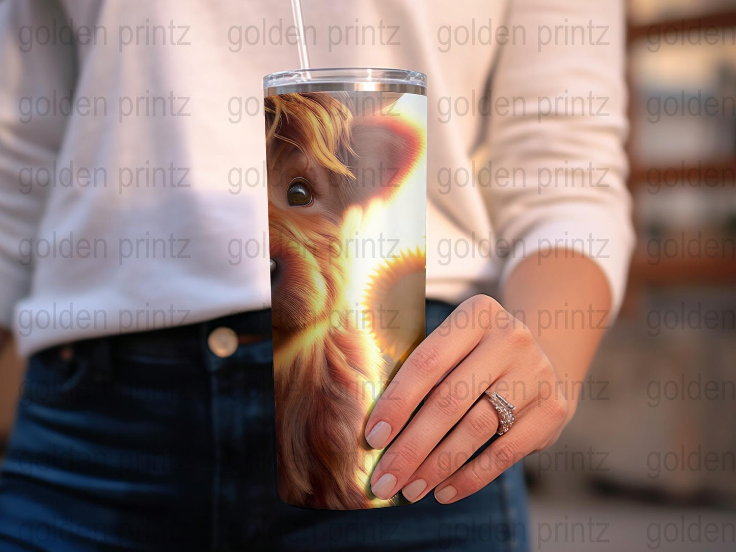 Cute Horse Tumbler, Personalized Insulated Water Cup, Stainless Steel Travel Mug, Animal Lover Gift, Unique Drinkware