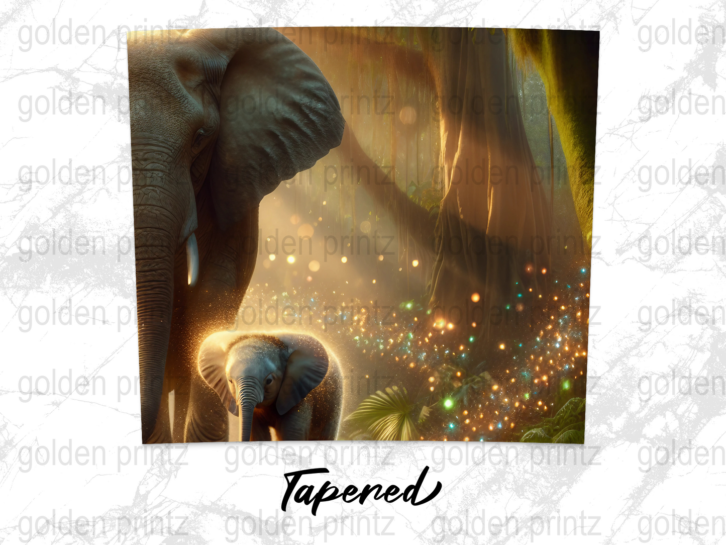 Enchanted Forest Elephant Print, Mystical Wildlife Art, Nature Inspired Wall Decor, Fantasy Jungle Poster