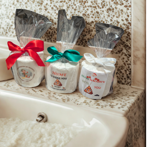 Christmas fun joke novelty toilet roll gift