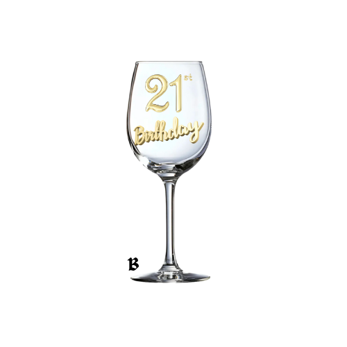 Personalized wine glass