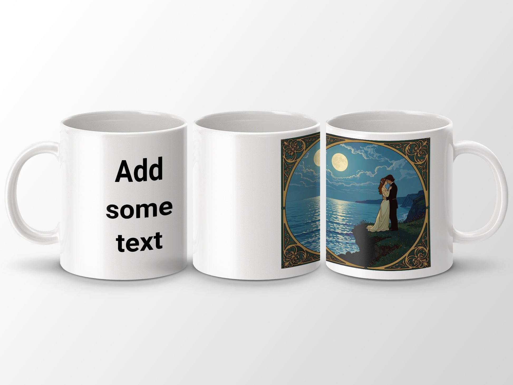Moonlit Couple Design Customizable Mug product type