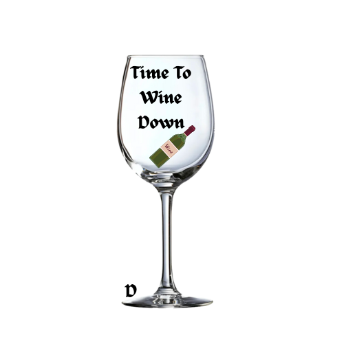 Personalized wine glass