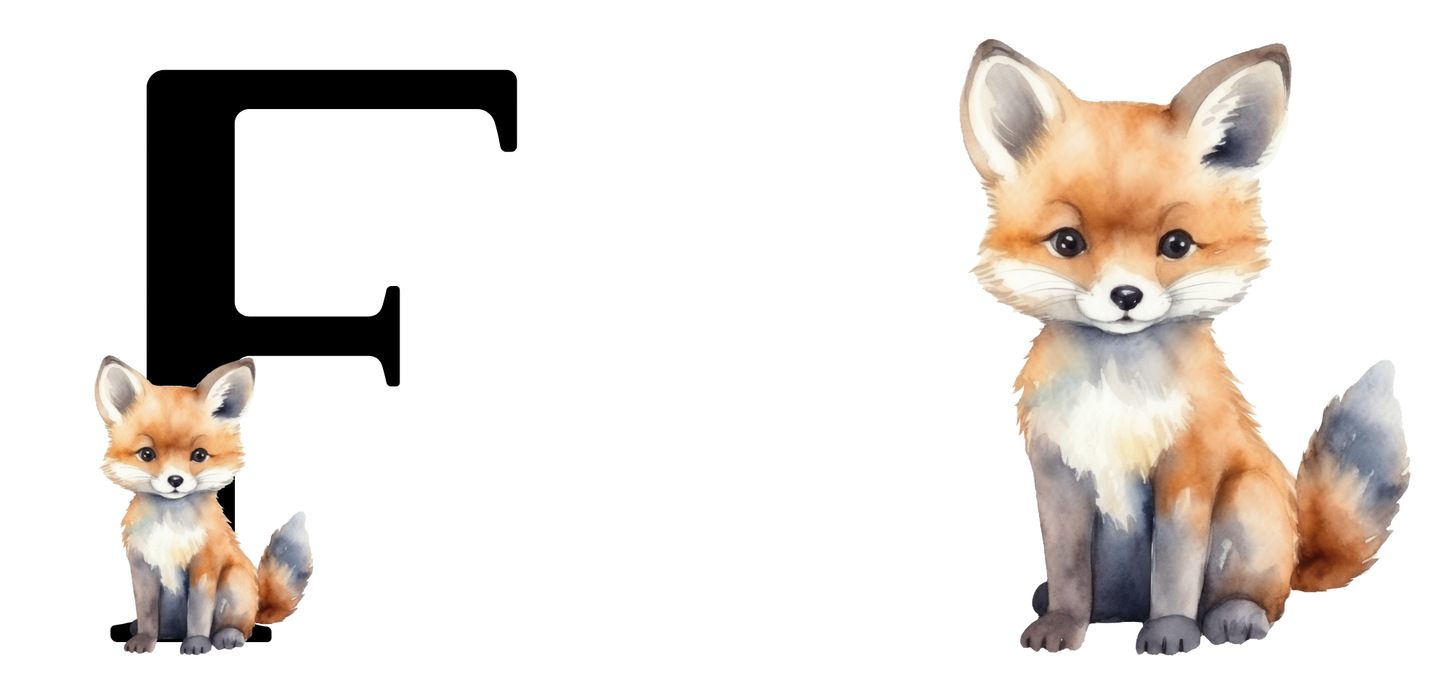 INITIAL MUG WITH CUTE ANIMAL NAMES CAN BE ADDED