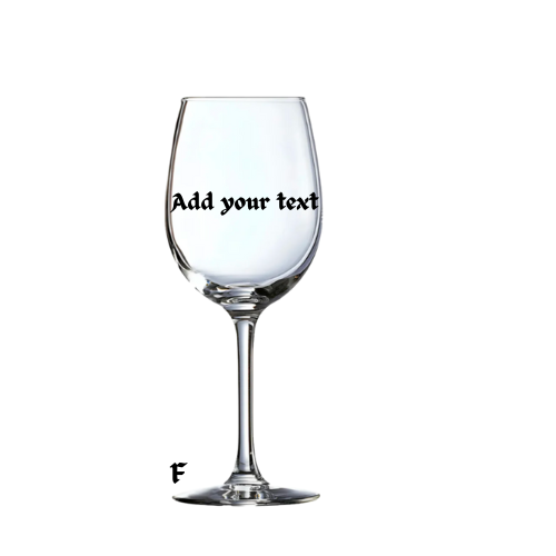 Personalized wine glass
