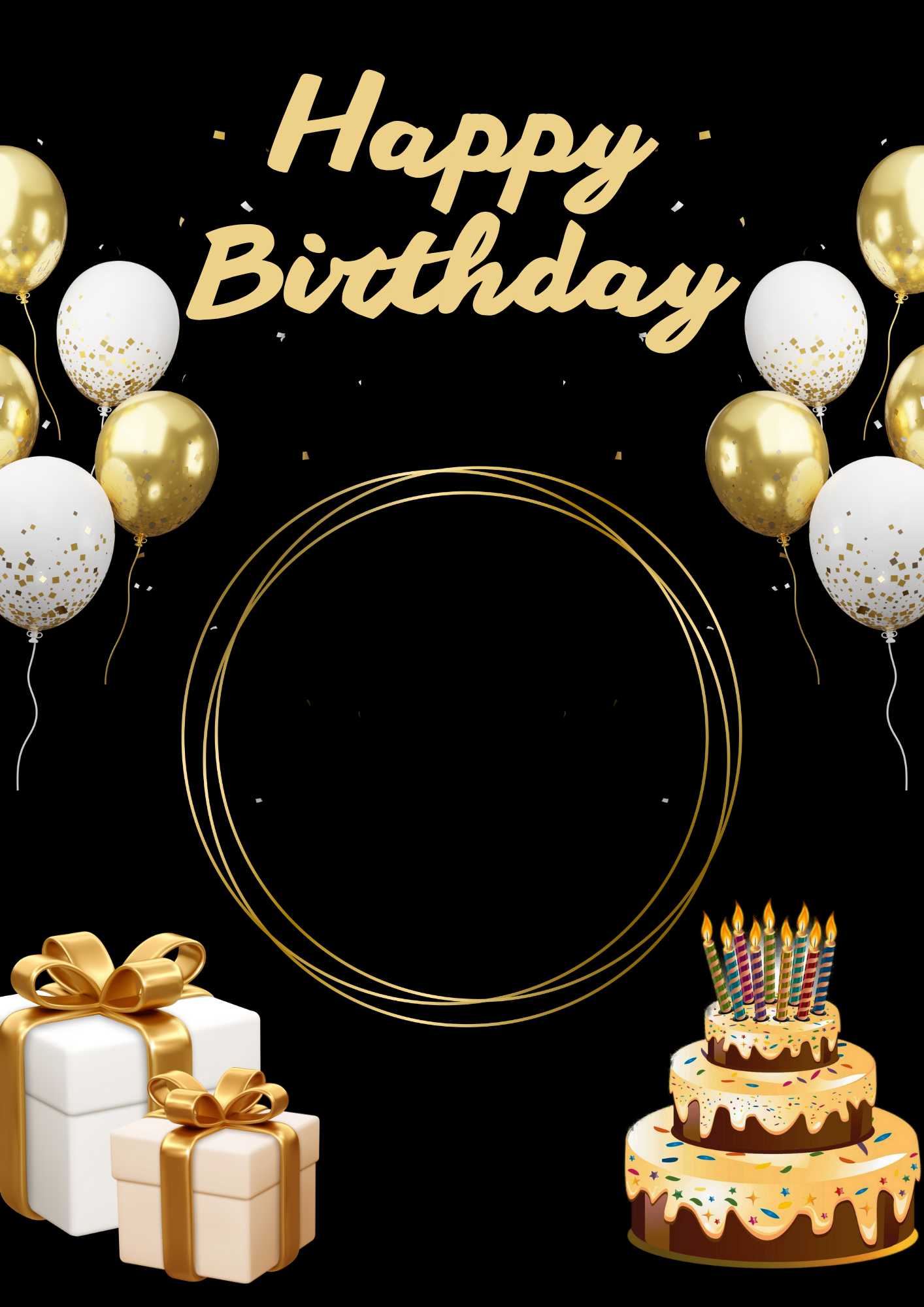 A5 personalized birthday card and envelope