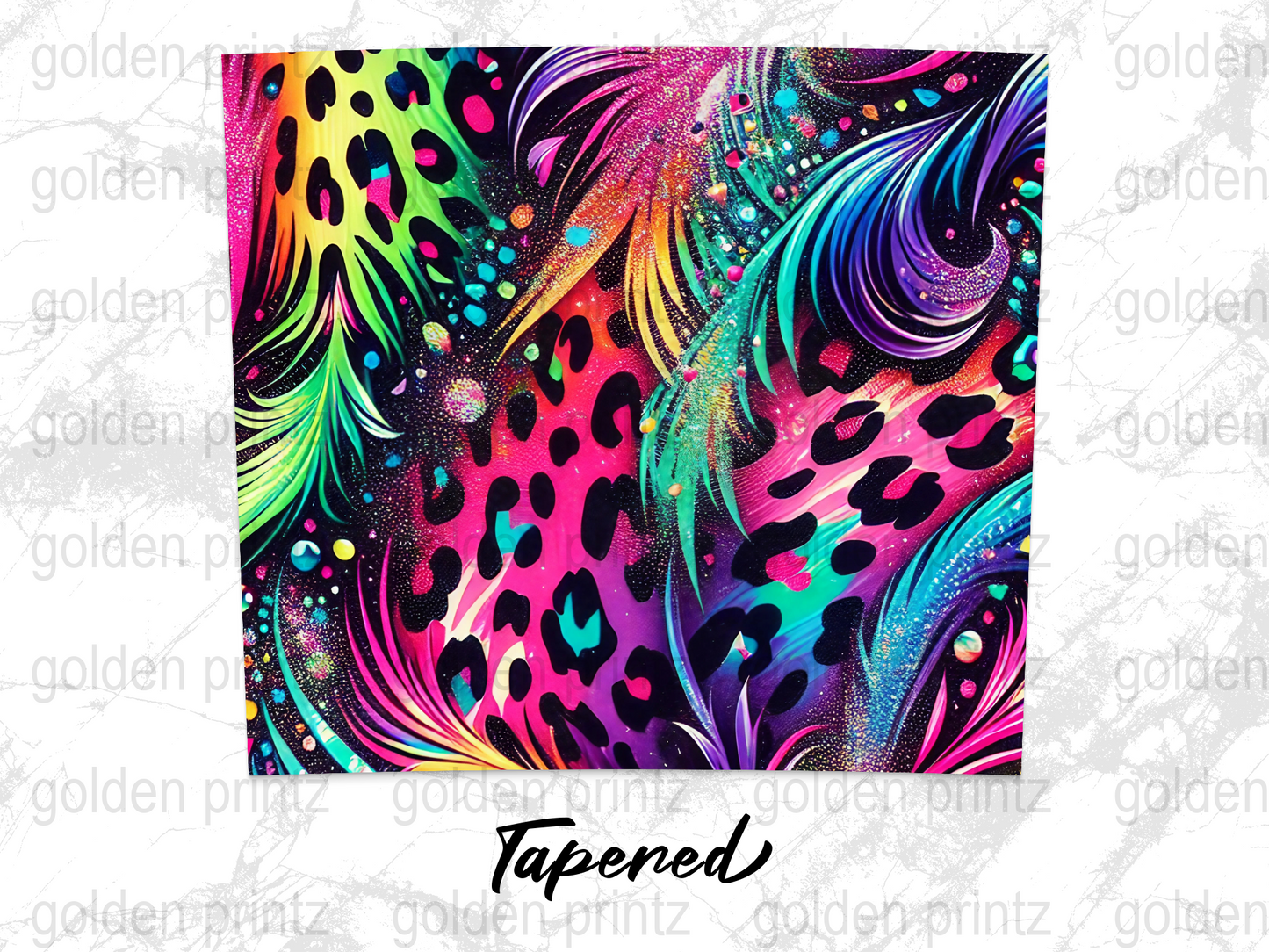 Colorful Abstract Art Print, Neon Leopard and Swirl Patterns, Vibrant Wall Decor, Modern Home Artwork