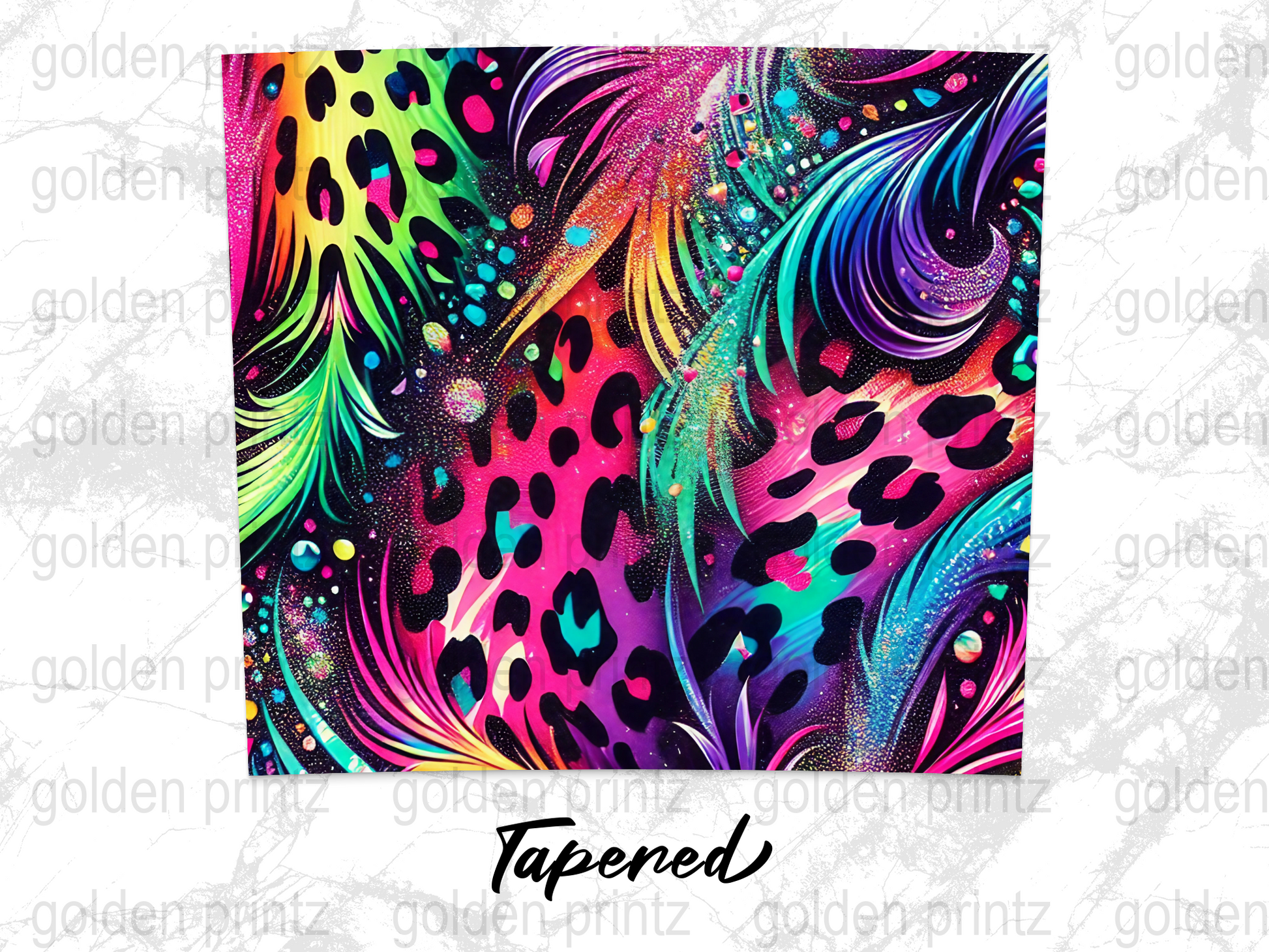 Colorful Abstract Art Print, Neon Leopard and Swirl Patterns, Vibrant Wall Decor, Modern Home Artwork