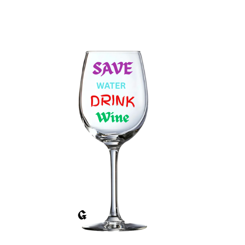 Personalized wine glass