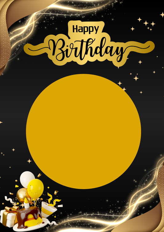 A5 personalized birthday card with envelope