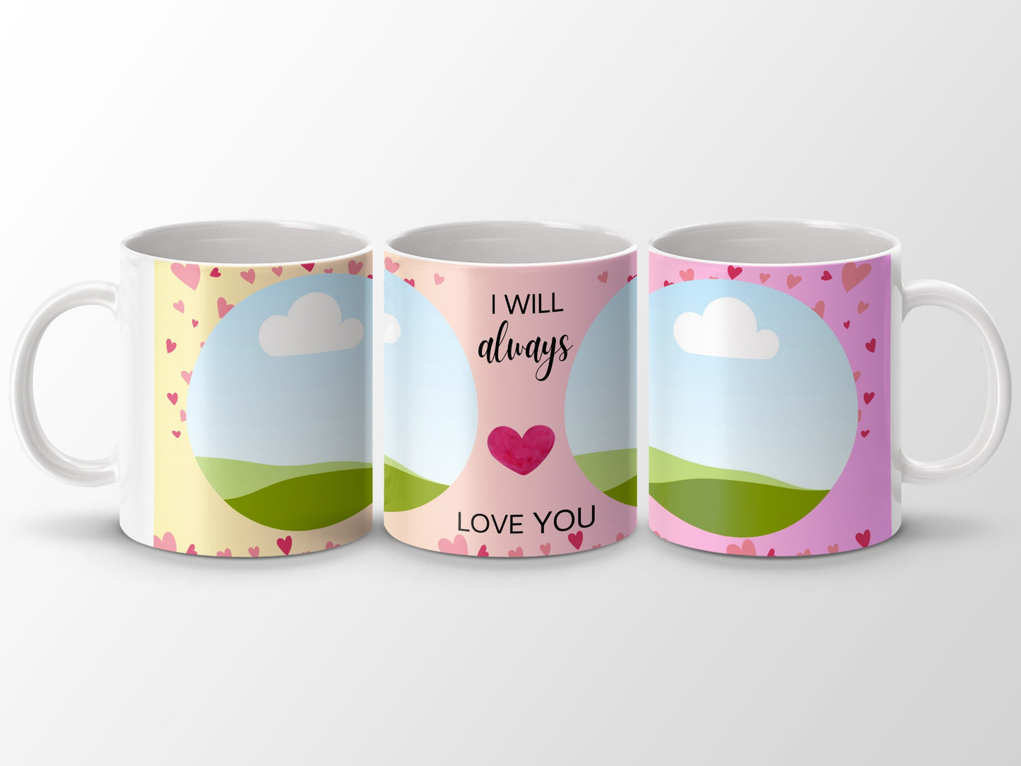 I Will Always Love You Graphic Heart Mug product
