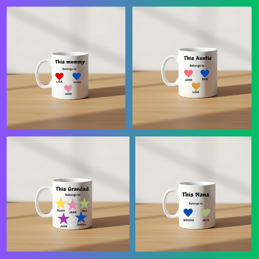 Personalized family 11oz name mug