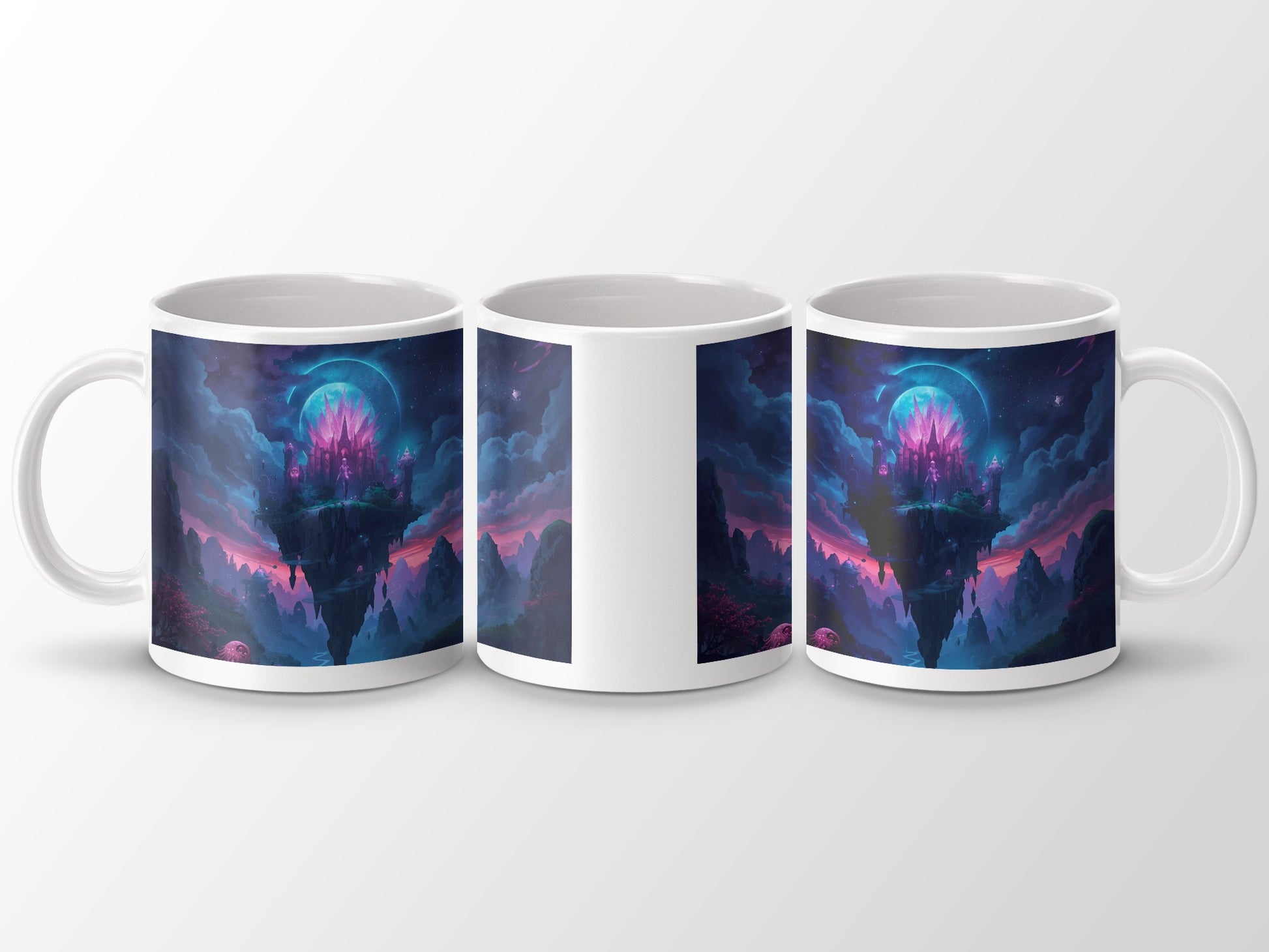 Beautiful Fantasy Floating Island Art on Mug product