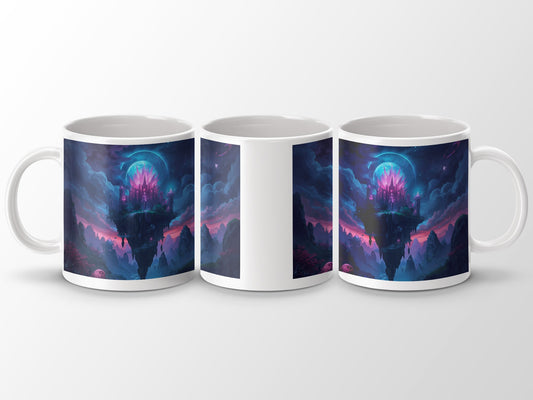 Beautiful Fantasy Floating Island Art on Mug product